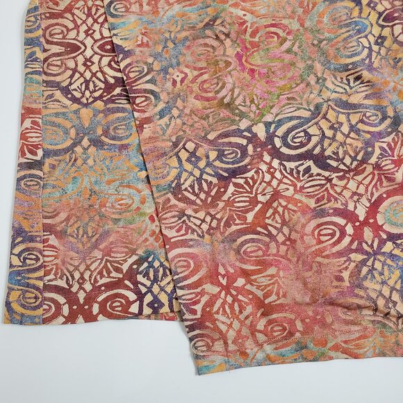 Peruvian Connection Safi Midi Dress S Faux Wrap Long Sleeve Mosaic Print… - Picture 8 of 11